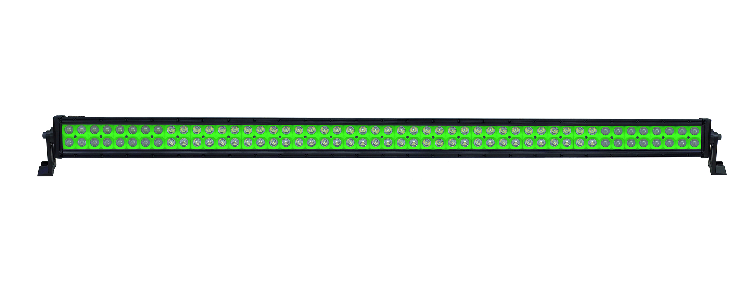 50 Inch LED Light Bar Dual Row 300 Watt Green Reflector Combo Ultra ...